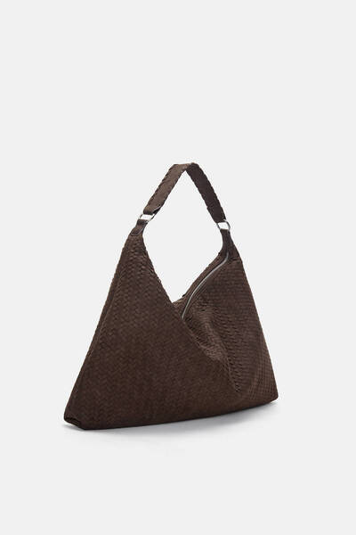 Pull & Bear Örgü shopper çanta