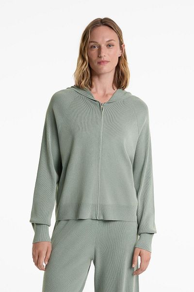 Oysho Knit jacket with hood