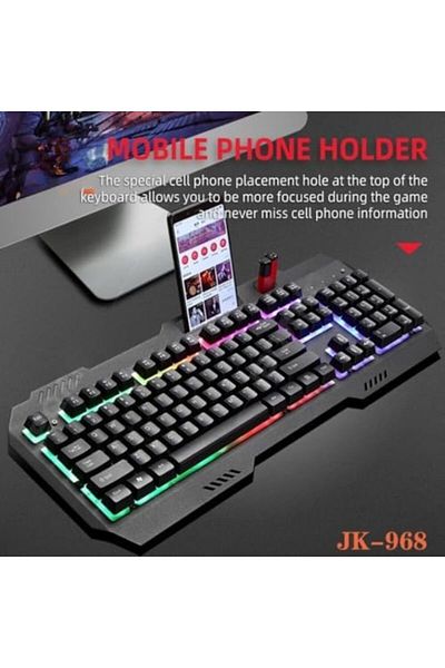Generic لوحة مفاتيح الألعاب MUNTAQI RGB - لوحة مفاتيح سلكية ذات إحساس ميكانيكي مع إضاءة خلفية LED، مضادة للظلال، Ergo