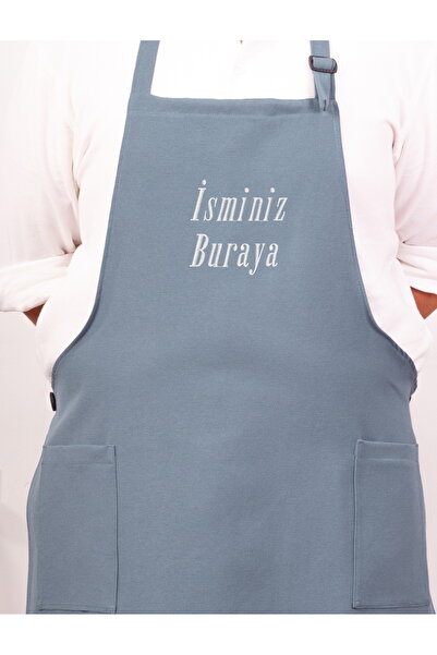 Artex Kişiye ve İsme Özel İsim Nakışlı Mutfak Kafe Chef Barista Garson Çiçekç...