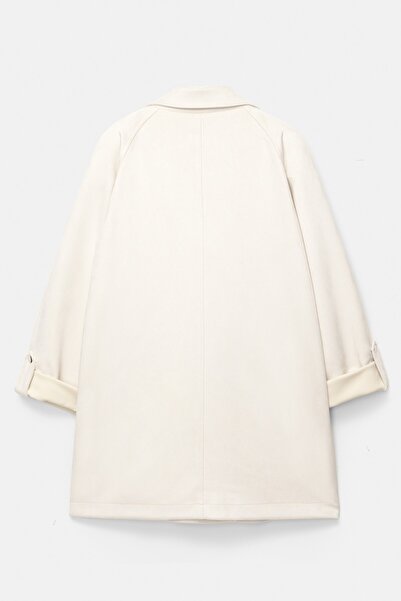 Pull & Bear Faux suede trench coat