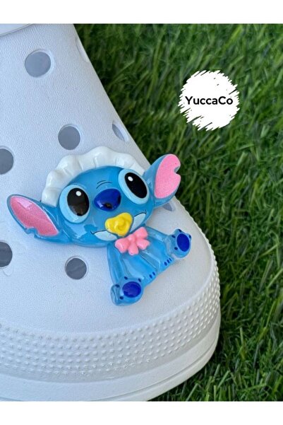 Crocs Emzikli Stitch Terlik Süsü/Stiç Terlik Charmı/Hayvan Figür Jibbtiz