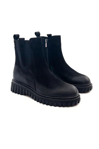 Venüs 2452605K Women's Genuine Leather Thick Sole Nubuck Chelsea Boots