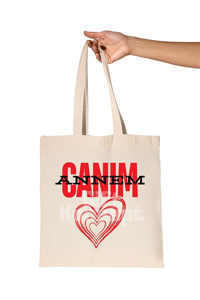 giftkonsept Dear Mom, Dear Dad - Double Printed Gift Organic Raw Cloth Bag