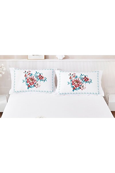 OEM Bed cover, Finet, 3 pieces, 2 persons, 160x200cm, White-Multicolor