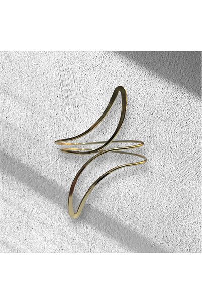 YEBİİ Geometric Metal Punk Arm Ring-Arm Bracelet-Zıtkutuplar Arm Ring