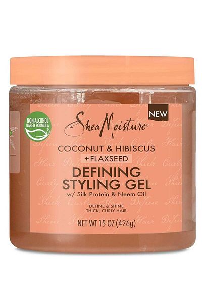 Shea Moisture SheaMoisture Defining Styling Gel For Thick, Curly Hair Coconut and Hibiscus Paraben-Free Frizz Cont