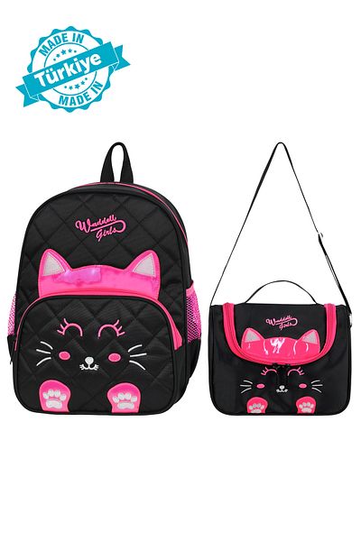 Çanta Trend Rucsac de grădiniță combinată cu licență și cutie termică pentru nutriție pentru școala de preșcolară