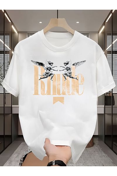PARUNIV Tricou barbati, RHD Angels, Regular Fit, Bumbac 100%, Vegan Approved