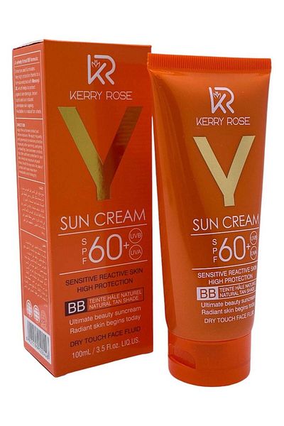 Kerry Rose Cary Rose Sunscreen Cream for Sensitive and Reactive Skin BB Fluid Face High Dryness Texture 100 ml