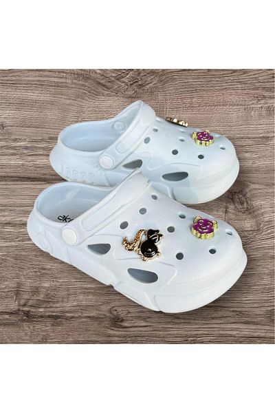 AkınalBella Female Child Light Orthopedic Sole Fancy High Closed Front Slippers Sandals