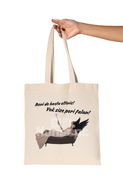 giftkonsept You'Ve Made Me Sick, No Fairy Fortune Printed Gift Organic Raw Cloth Bag