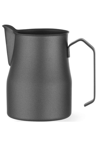 HENDI Dzbanek do spieniania mleka do kawy latte cappuccino 0.7 l czarny - 451045