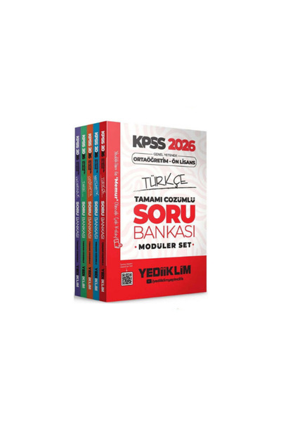 Garantör Akademi 2026 kpss yediiklim orta öğretim önlisans soru bankası set