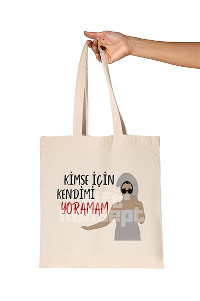 giftkonsept I Don'T Laugh at Anyone Printed Gift Organic Raw Cloth Bag