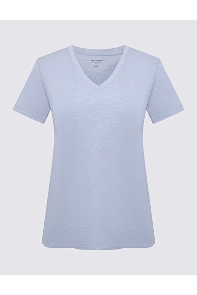 Marks & Spencer SS Slub V-Neck