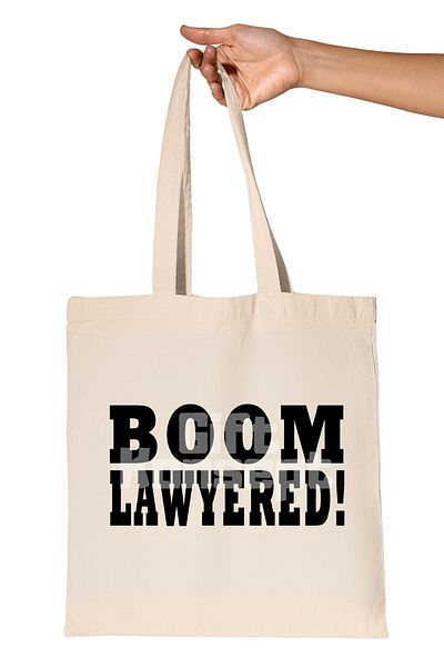 giftkonsept Boom Lawyered Printed How I Meet Your Mother Organic Raw Cloth Bag