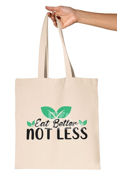 giftkonsept Eat Everything Vegan Printed Gift Organic Raw Cloth Bag