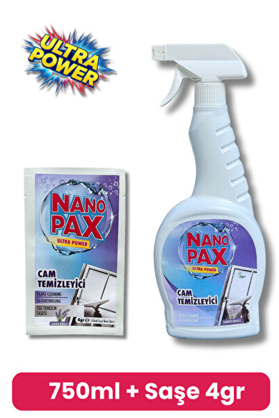 NanoPax CAM TEMİZLEYİCİ 750 ML SPREY + YEDEK SAŞE