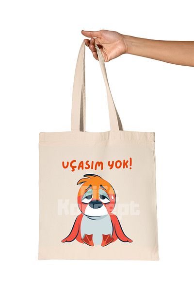giftkonsept I Don'T Lift My Head - Funny Printed Gift Organic Raw Cloth Bag