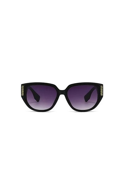 Toz Vintage Zureva Black Frame Blue Glass Vintage & Retro Unisex Sunglasses