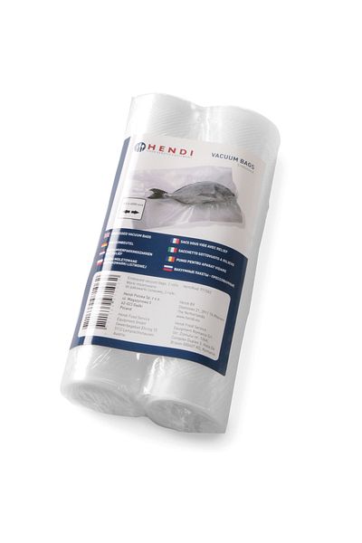 HENDI Worki próżniowe moletowane do zgrzewarek listwowych 300x6000 mm 2 ROLKI - 297476