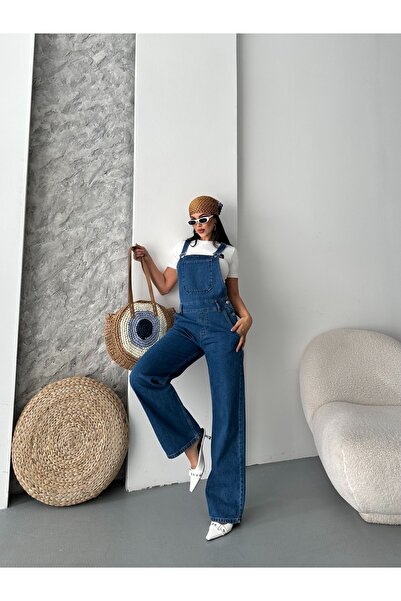 SHİROSA Denim Salopet Overalls Comfortable Fit