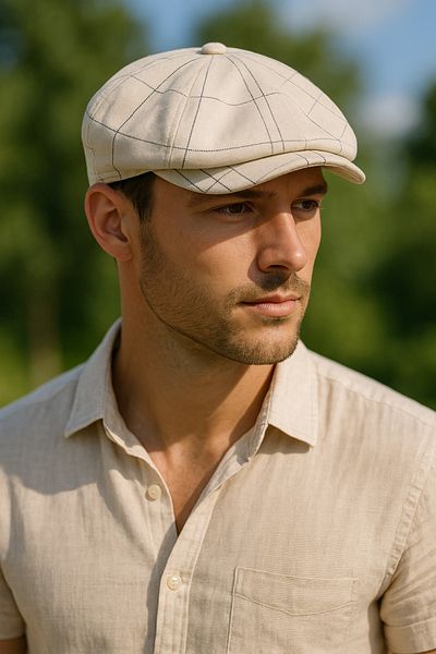 LAGRANZE Men's Vintage Cap Hat – Oxford Hat Eight-Slice