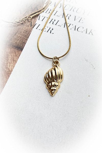 roshel Snail Necklace 100% Steel Necklace