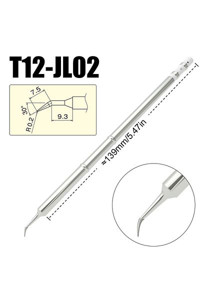 Choice 1Pc T12-JL02 T12 Soldering Iron Tips T12-BC2 ILS J02 C1 KU for Hakko Fx951 DIY T12 Soldering Station