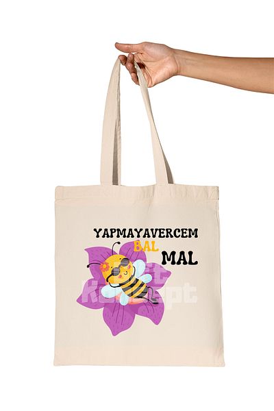 giftkonsept I Can'T Do Honey Mal-Cool Bee Funny Printed Gift Organic Raw Cloth Bag