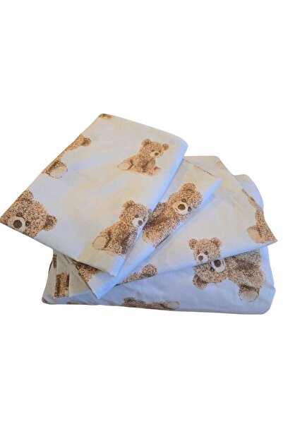 ARIALE Lenjerie de pat Sweet Teddy Ariale, pentru 2 persoane, 4 piese, bumbac ranforce, Multicolor