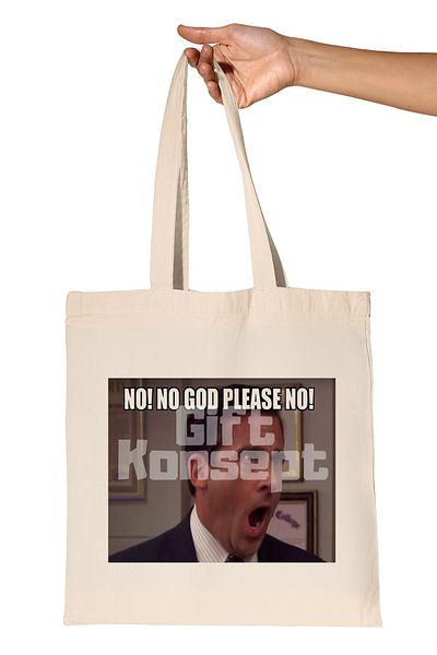giftkonsept Michael Scott No Printed the Office Organic Raw Cloth Bag