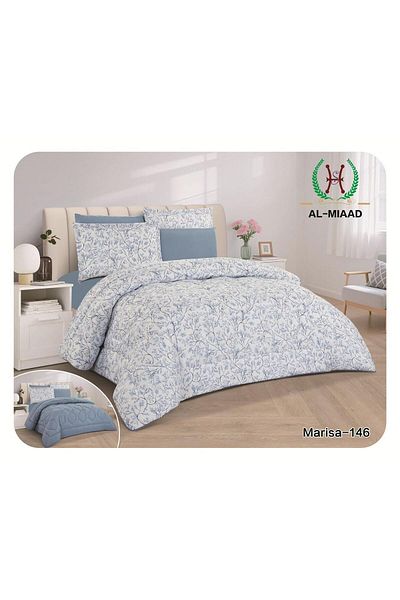 Gerenic 6-piece printed double bedspread
