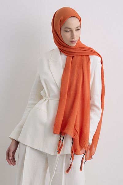 SOFT AKSESUAR Brice Tassled Cotton Shal