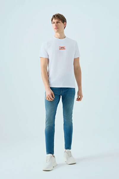 Loft Ανδρικό μπλουζάκι Regular Fit LF2038783 ΛΕΥΚΟ