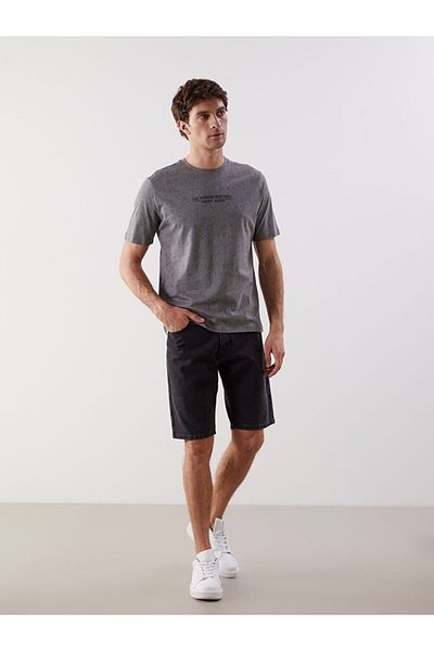 LC Waikiki Lcwaikiki Classic Crew Neck Printed Combed Cotton Mens T-Shirt