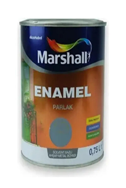 Marshall Enamel Parlak Yağlı Boya Yeni Antrasit 0.75 Lt.