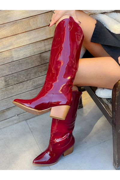 BERFONA Folly Bordo Rugan 6 cm Heel Dallas Boots