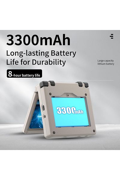 ANBERNIC جهاز ألعاب محمول RG35XXSP - ذاكرة وصول عشوائي (RAM) سعة 64 جيجابايت، شاشة 3.5 بوصة، واي فاي/بلوتوث، بطارية 3300 مللي أمبير/ساعة، شبكة 5G