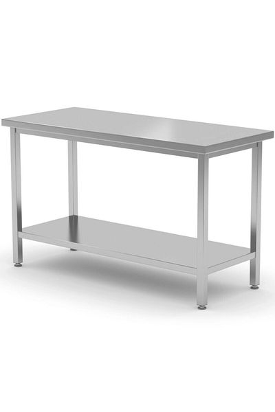 HENDI Masă de lucru centrală Budget Line cu raft 1000 x 600 x 850 mm - 817162
