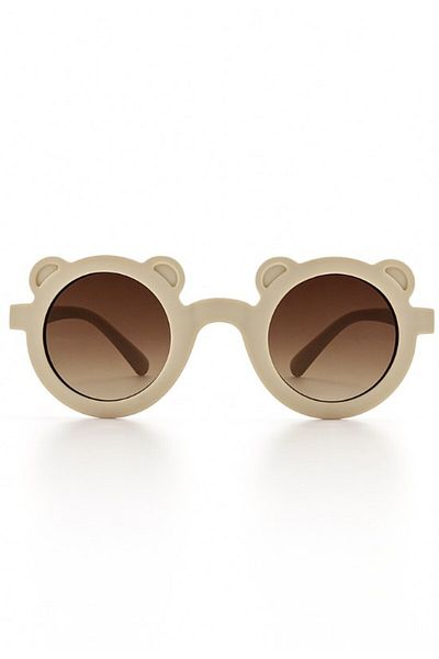 Lexi Bella Cute Kids Sunglasses Beige Teddy Bear Frame Uv 400 Protected Ce Certificated Kids Children Sunglasses