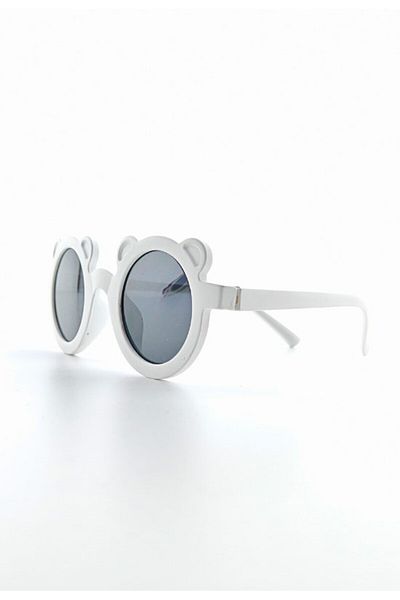 Lexi Bella Cute Children Kids Sunglasses White Teddy Bear Frame Uv 400 Protection Ce Certificated Children Sunglasses