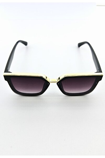 Lexi Bella Gold Top Black Frame Medium Size Women's Sunglasses Uv 400 Protection Ce Certified Sun Glasses