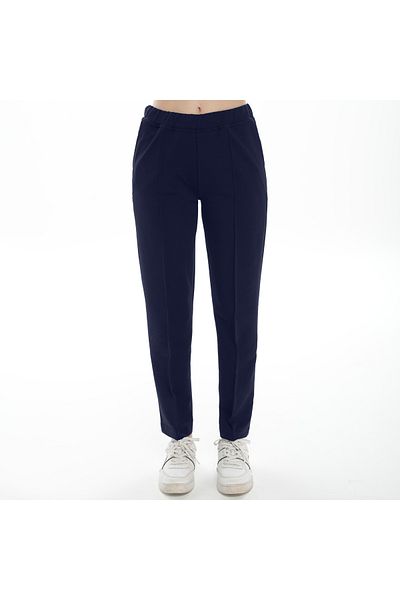 ASN concept Women's Black Sweatpants with Front Stitching (with Plus Size Option)