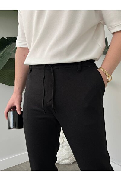 KHAYN ERKEK RAHAT KESİM PAMUKLU SLİM FİT LASTİKLİ BEL PANTALON KHKP2049