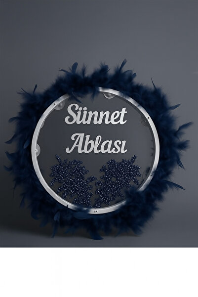 Evsay Tüylerle Süslenmiş Sünnet Tefi Vurmalı Çalgı Def Müzik Aleti Sünnet Abl...