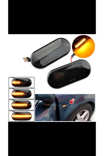 İthal BORA-GOLF-POLO- LEON-IBIZA- FOCUS 2- FİESTA - KAYAR LED ÇAMURLUK SİNYALİ ( CRİSTAL)