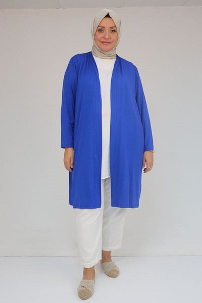Eslina 43008 Large Size Combed Cotton Jacket - Saks