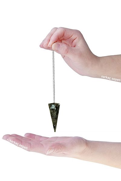 Sarkaç Sepeti Spectrolite Natural Stone Pendulum Pandulum Energy Pandulum for Chakras